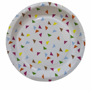 7 Inch Paper Plate Triangle (Coated)